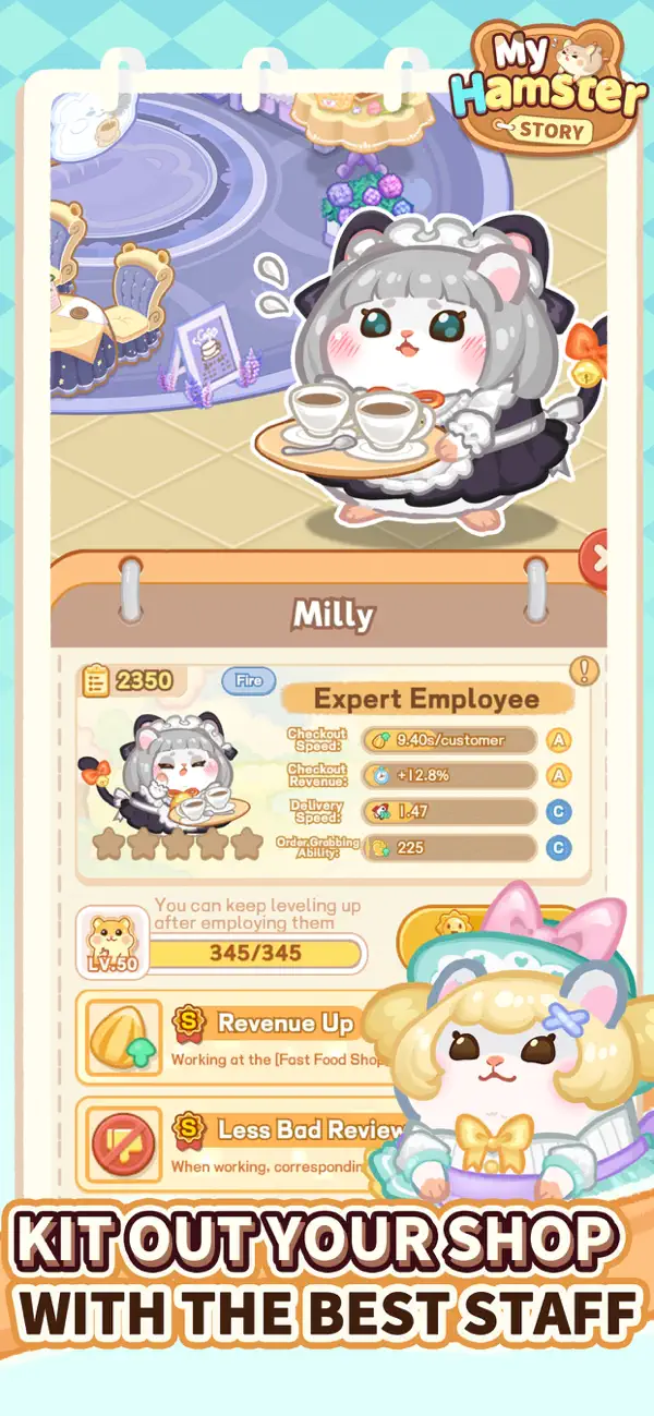 #4. My Hamster Story (iOS) By: MOBIBRAIN TECHNOLOGY PTE. LTD.