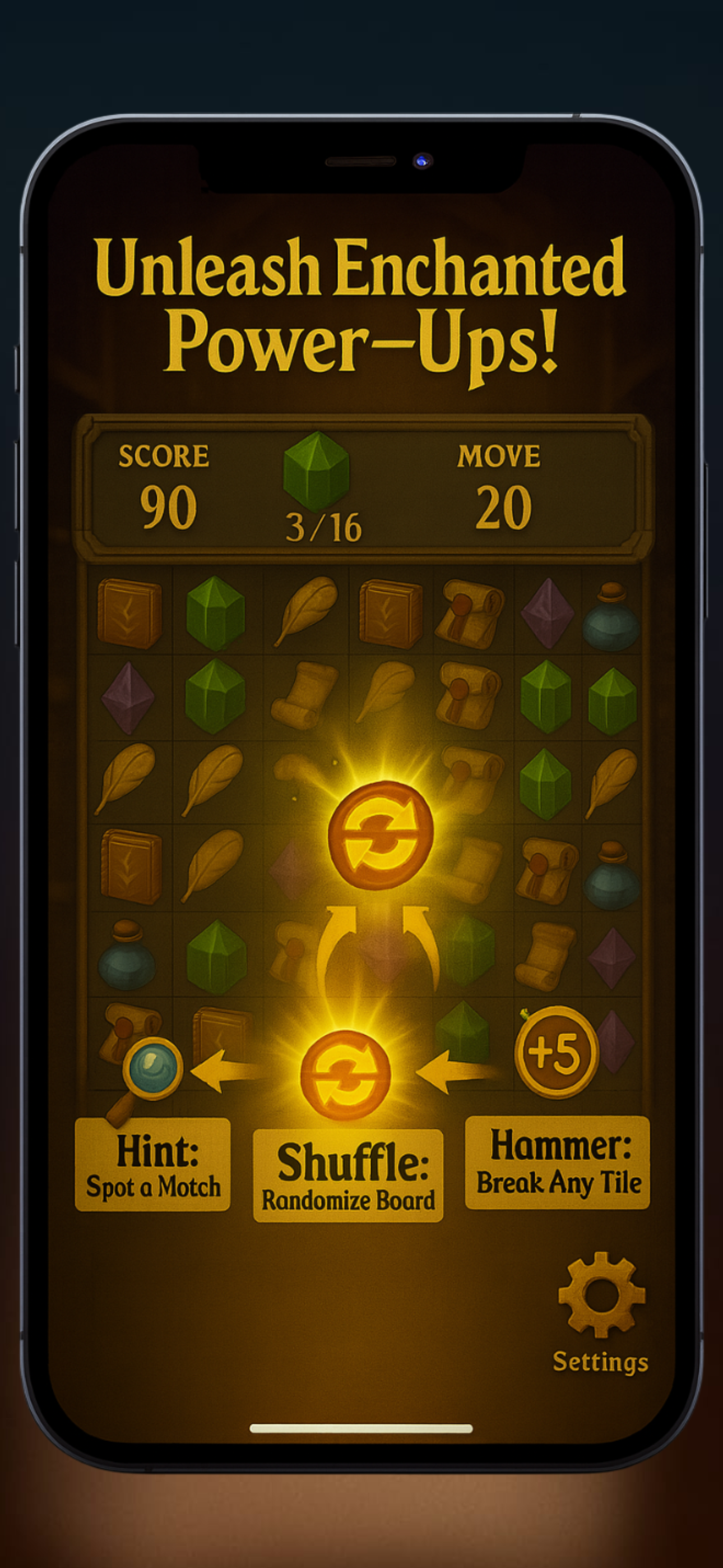 Match 3 Puzzle: Magic Library screenshot 8