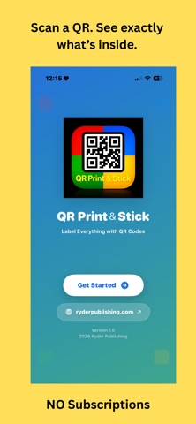 QR Print & Stick screenshot