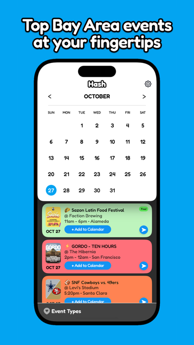 Hash - The Best Events Guide Screenshot