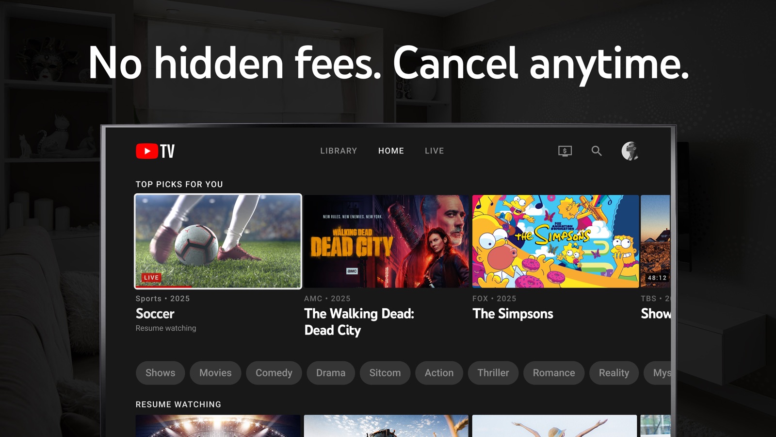 YouTube TV apple_tv screenshot 2