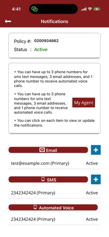 Falcon Insurance Company iPhone screenshot