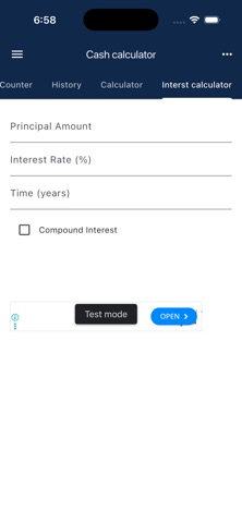 Cash Counter and Calculator iPhone screenshot