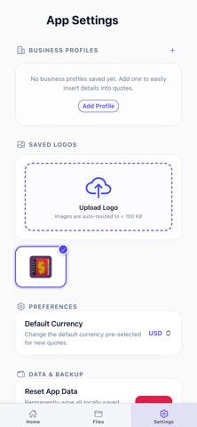 Work Estimate iPhone screenshot