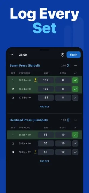 Reps: Workout Tracker Gym Log screenshot 2