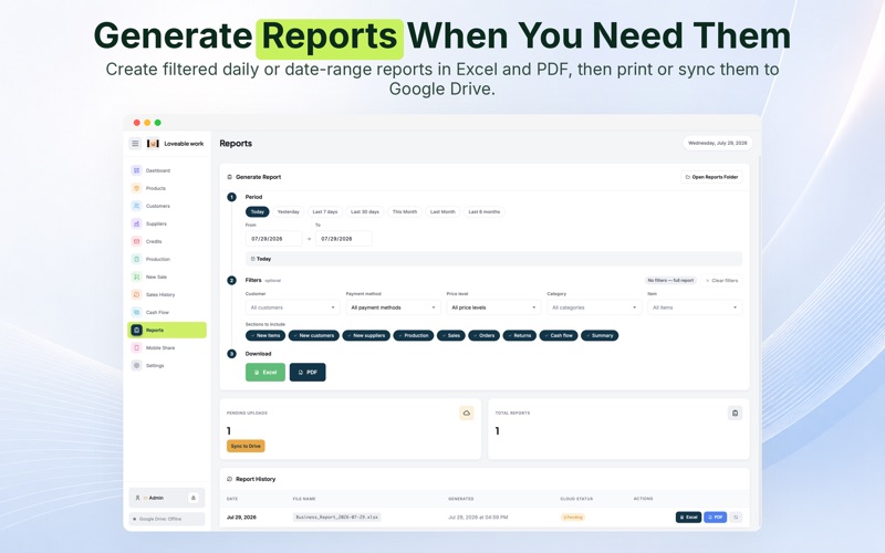 Restockly — Offline Manager screenshot