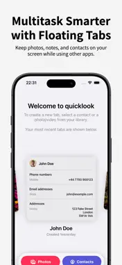 quicklook multitasking screenshot 1