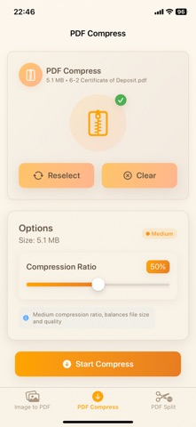 PDF Convert Compress Split Screenshot 8 of 9
