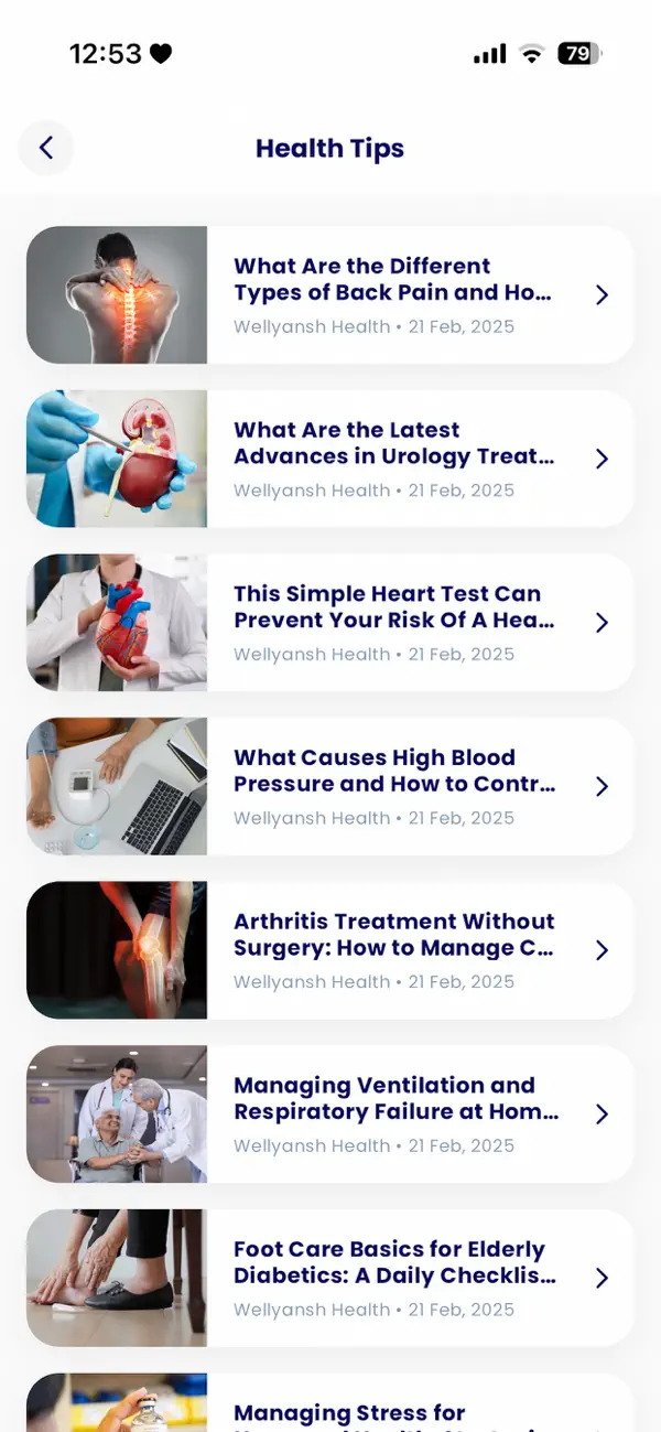 Screenshot #1 pour Wellyansh Health Patient