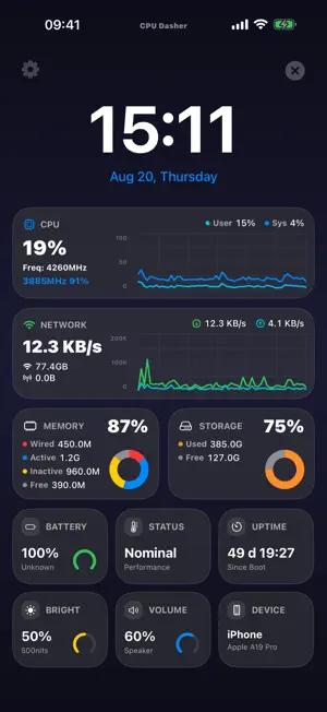 CPU Dasher Mobile Master Tools screenshot 2
