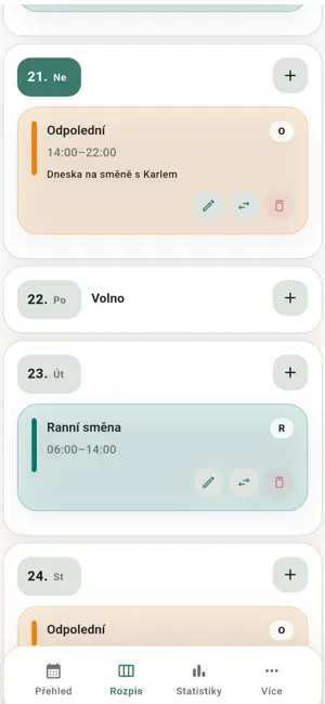 Směnda – moje směny screenshot 4