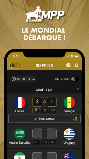 Capture d'écran de Mon Petit Prono sur iPhone 1