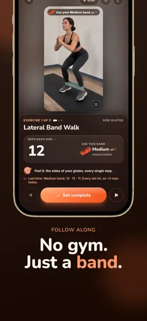 Butt Band Workout - PeachClimb screenshot 2