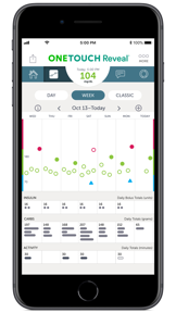 OneTouch Reveal® app screenshot