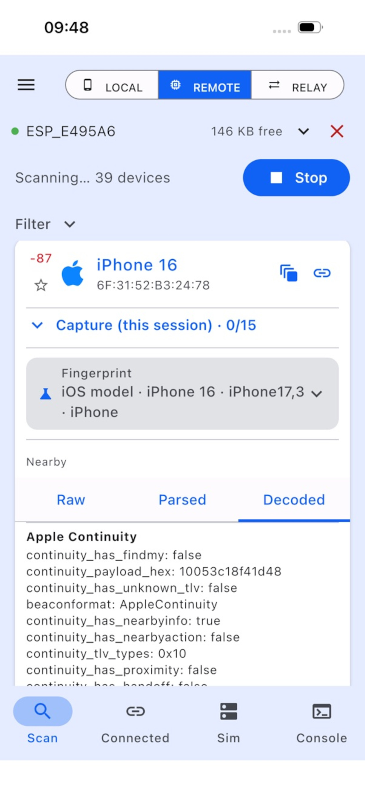 BLESPloit screenshot 6