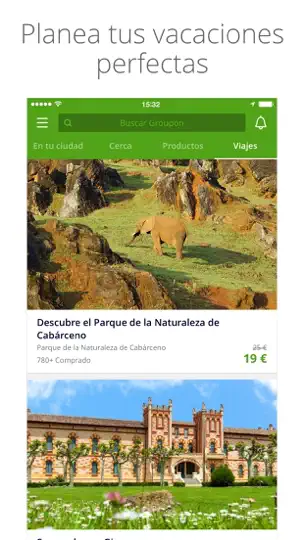 Captura de pantalla de Groupon - Local Deals Near Me en iPhone 6