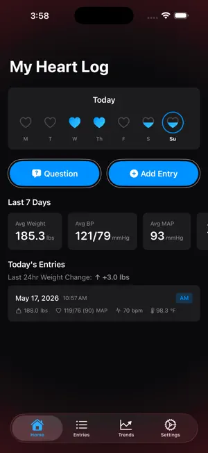 My Heart Log screenshot 2
