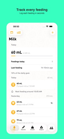 BabyLog - Baby Routine Screenshot 1 of 5