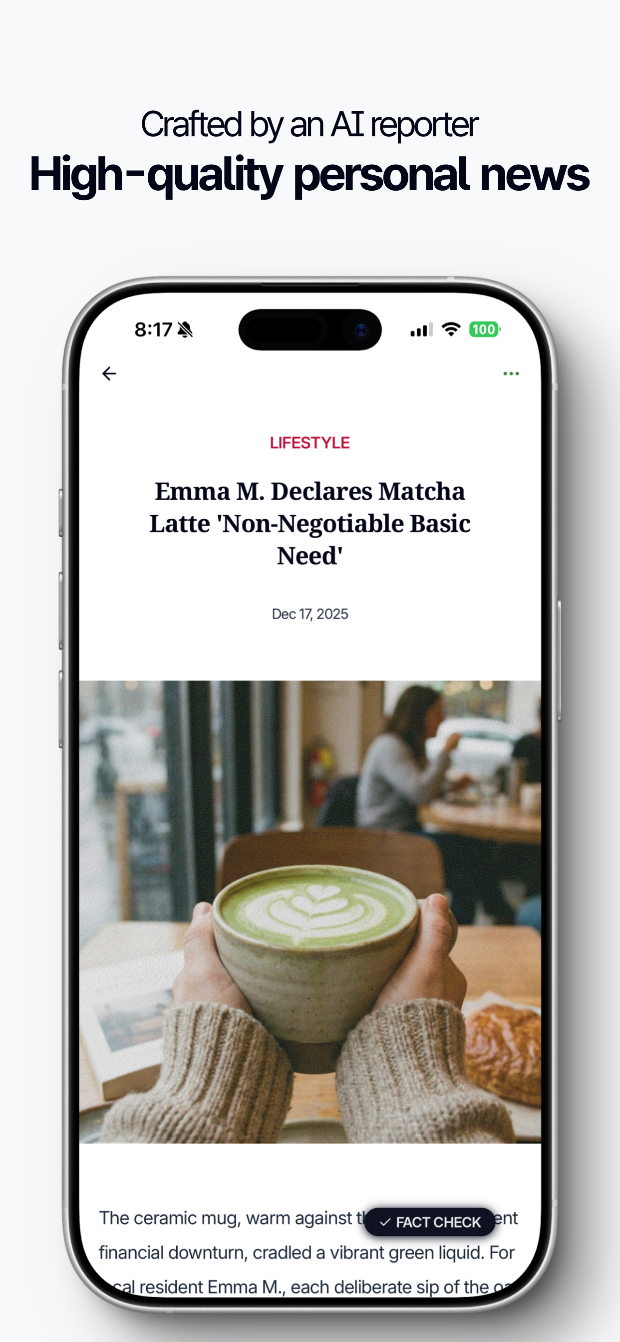 Embargo: News-Style AI Diary