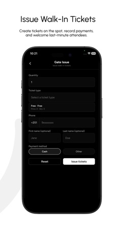 Evently Organizer iPhone screenshot