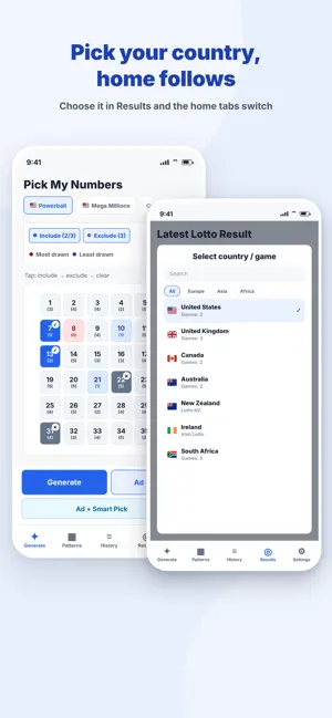 Pick My Numbers - Lottery screenshot 1