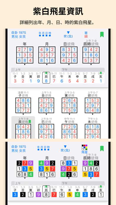 Screenshot #3 pour 紫白飛星萬年曆(奇門算法) - 十三行作品