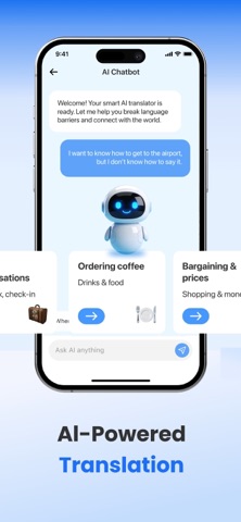 Translate AI: Voice & Photo iPhone screenshot