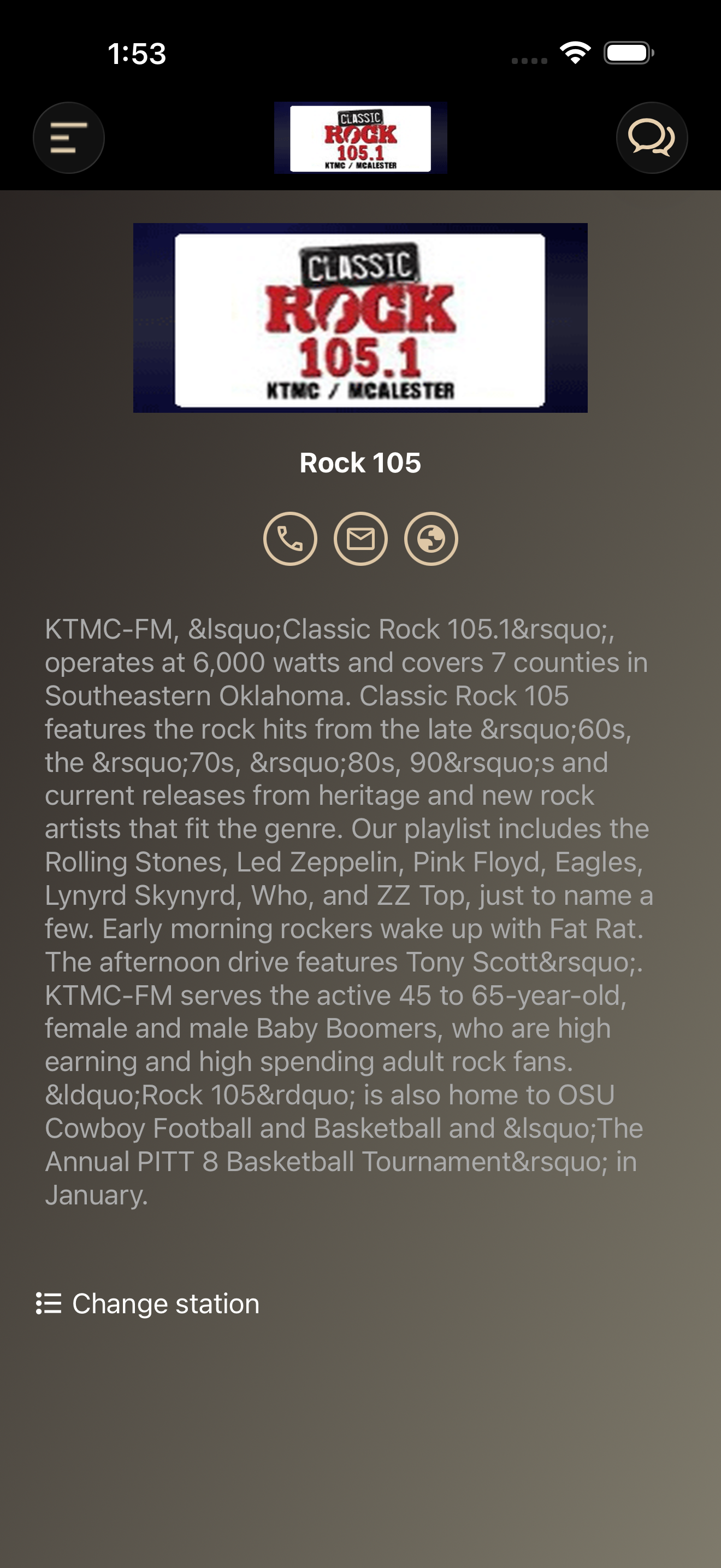KTMC FM ROCK 105.1 screenshot 5