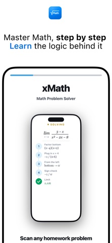 xMath- AI Math Problem Solver iPhone screenshot