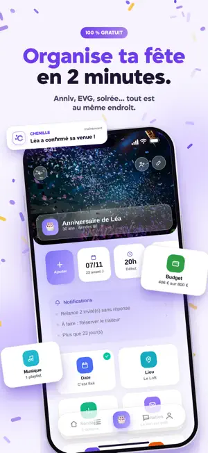 Chenille Événements screenshot 1