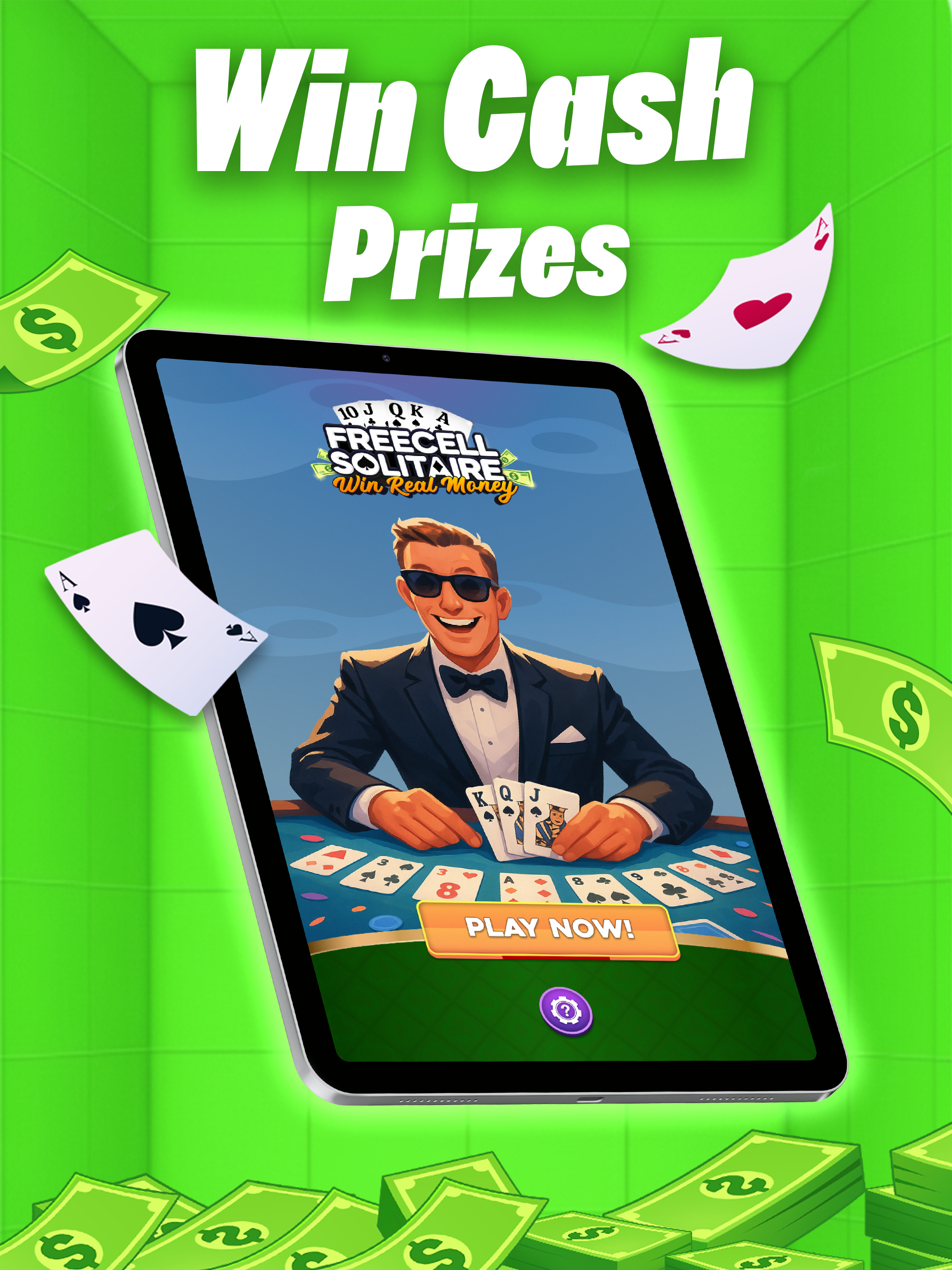 Freecell solitaire: Cash App