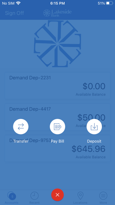 Lakeside Bank Connect Screenshot