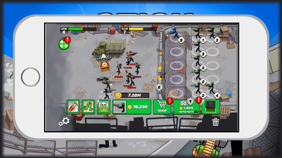 #4. sticks defender fight zx (iOS) By: 锡水 黄