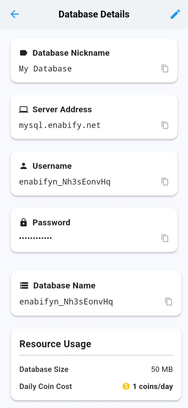 #4. Database Hosting (iOS) Ved: Enabify