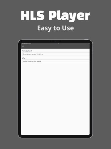 HLS Player - M3U8 Streamer iPad screenshot