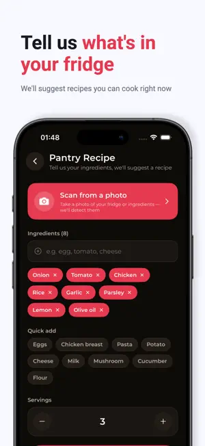 CheffEye: AI Recipe & Pantry screenshot 3