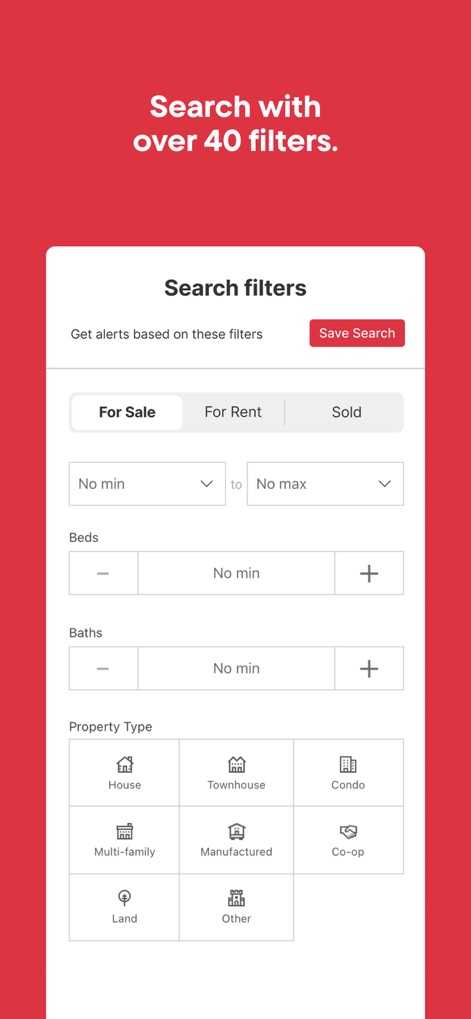 Redfin: Buy, Sell & Rent Homes - Advanced Search Customization