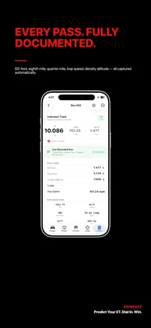 HowFast – Drag Race Predictor screenshot 1