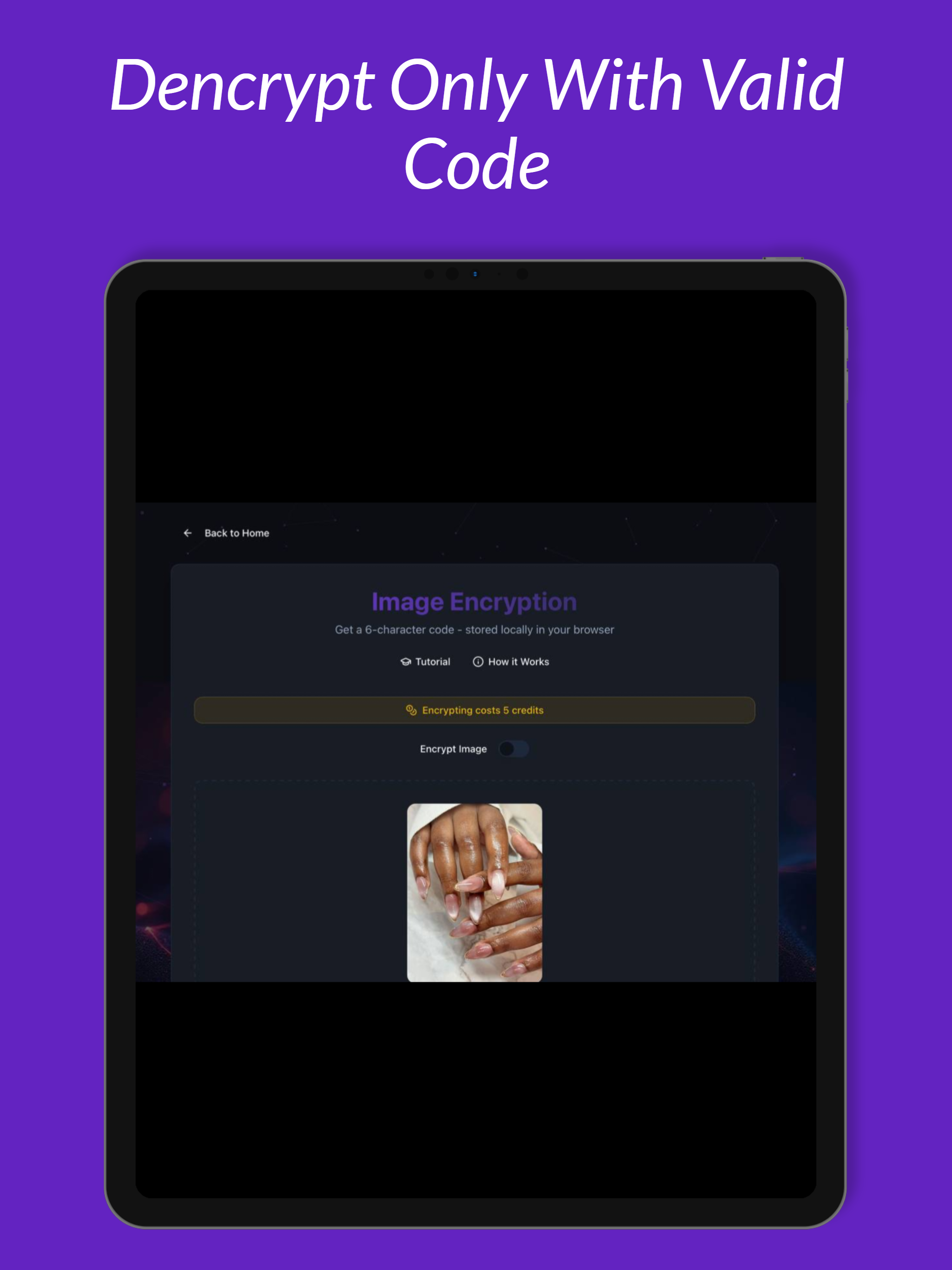 OcodX — Encrypt Text & Images