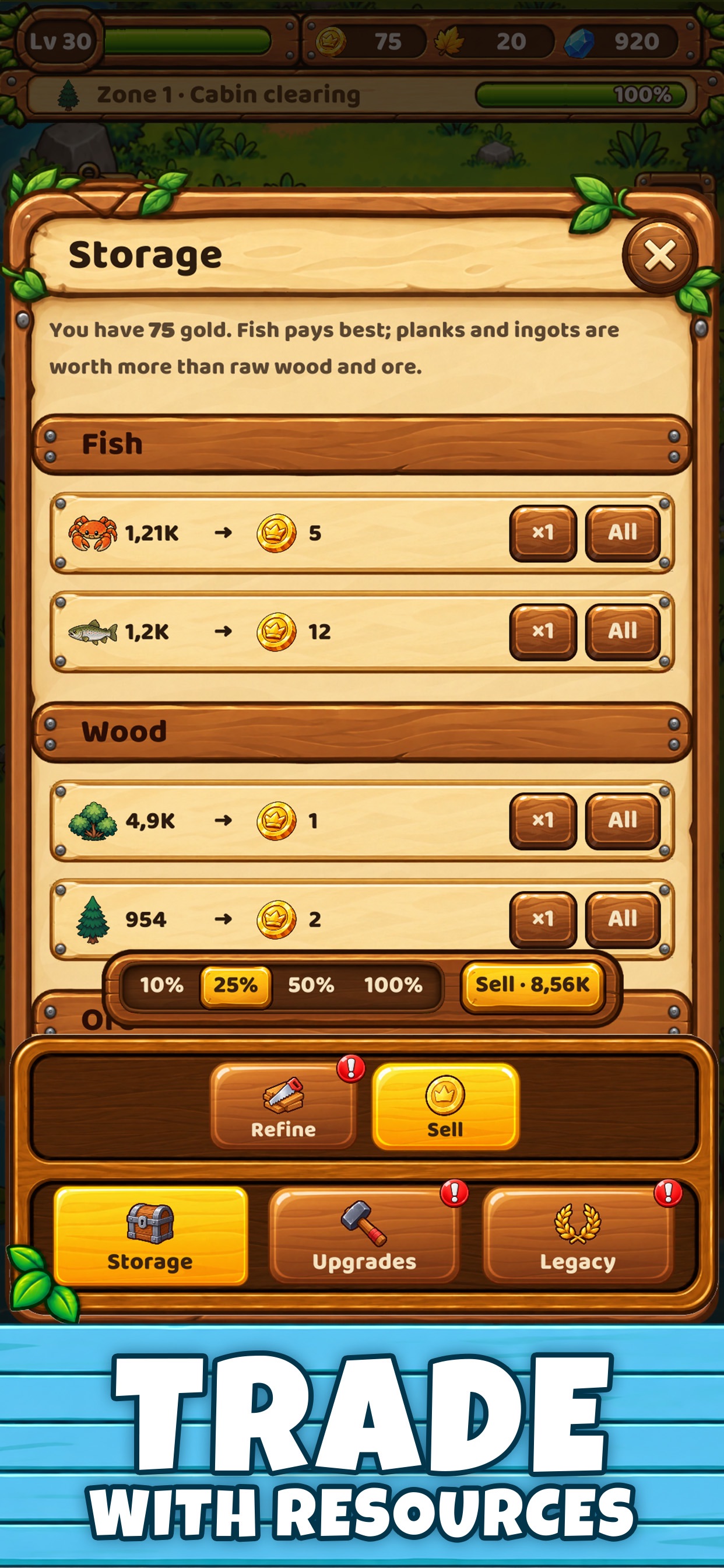 Screenshot 3 of Lumberjack Life: Idle Forest