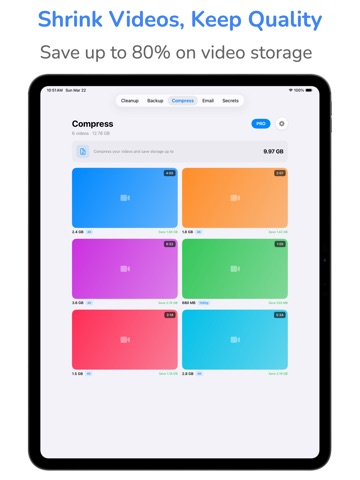 AI Photo Cleaner & Storage iPad screenshot