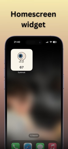 Screen Time Control - Eyebreak iPhone screenshot