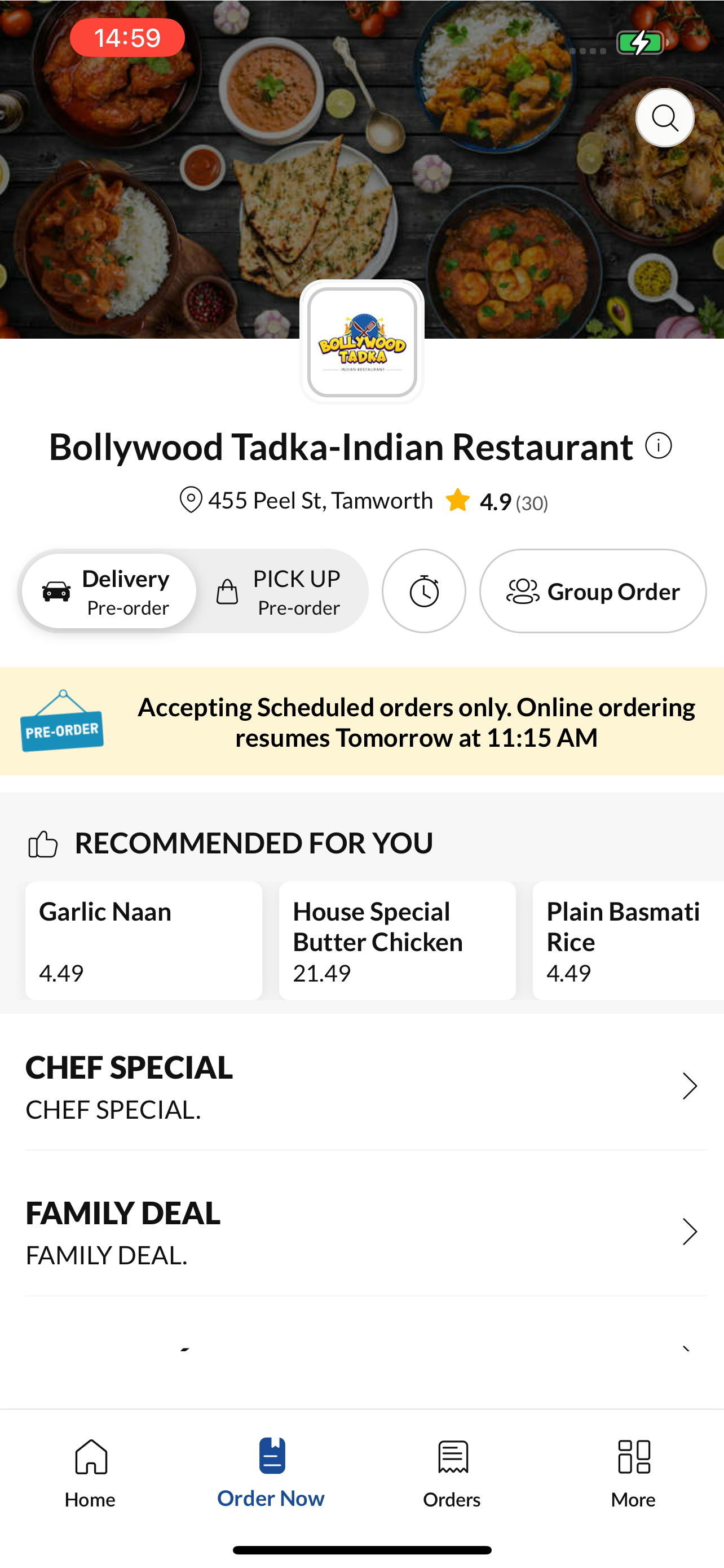 Bollywood Indian Restaurant. screenshot 3