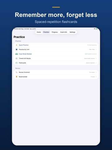 ACCA Applied Knowledge Prep iPad screenshot