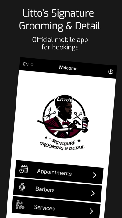 Litto’s Signature Grooming iPhone screenshot 1 - Business app