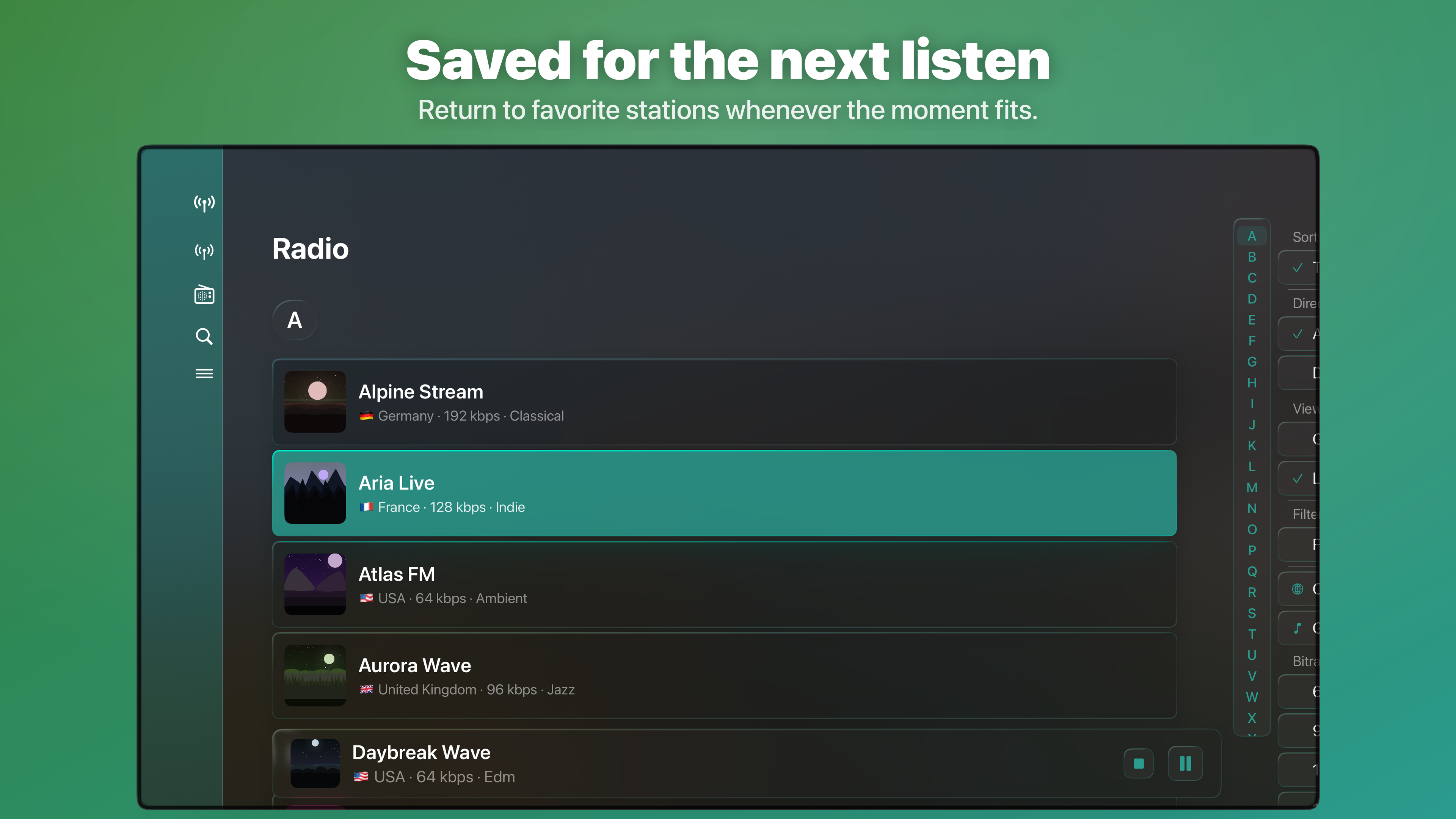 Honu’in: Internet Radio Player screenshot 39