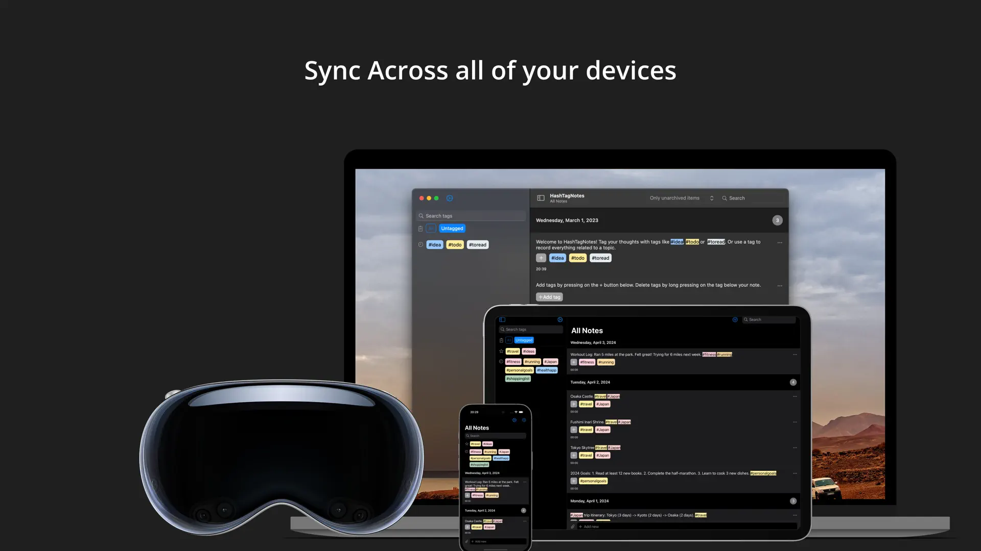 HashTagNotes: message yourself screenshot 5