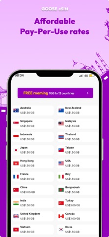 GOOSE eSIM screenshot