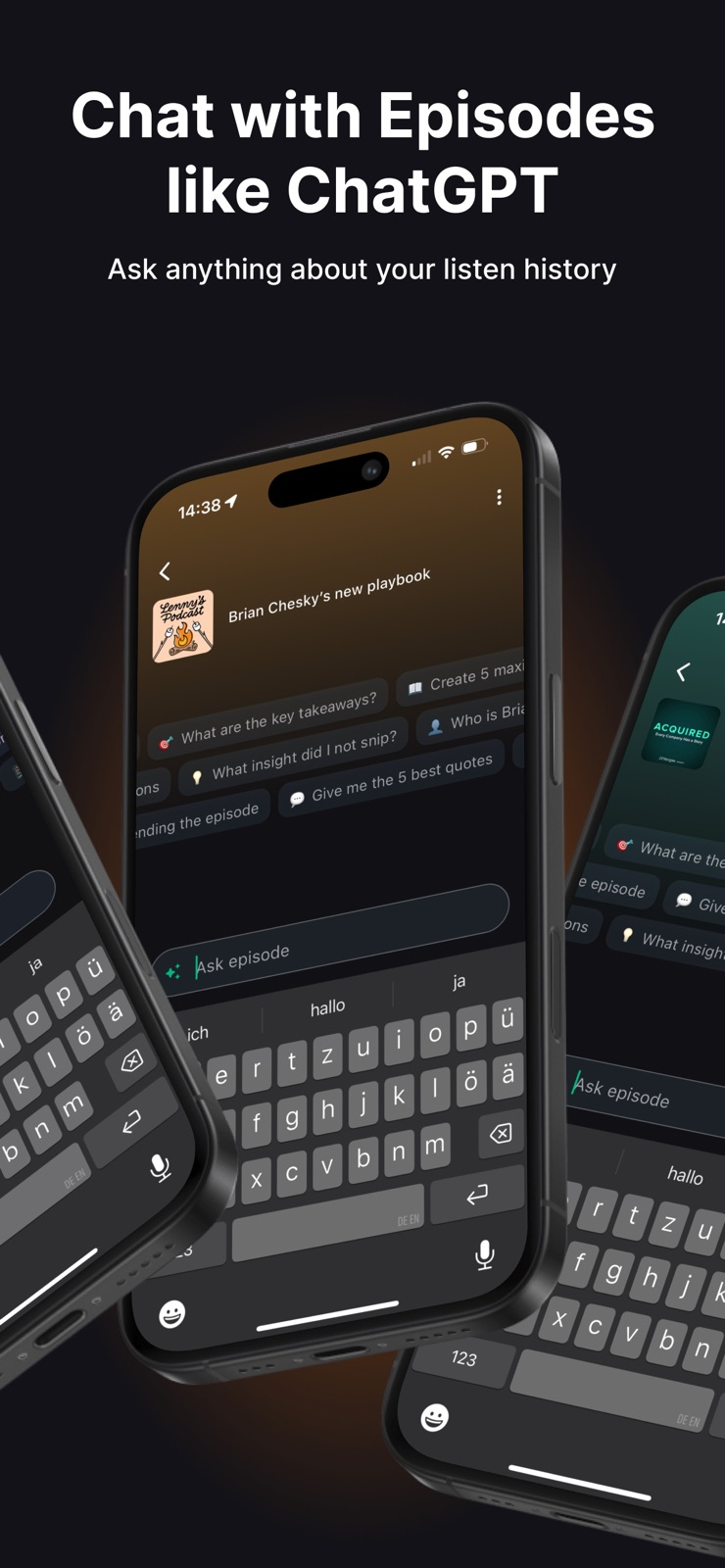 Snipd | AI Podcast Player iphone screenshot 3
