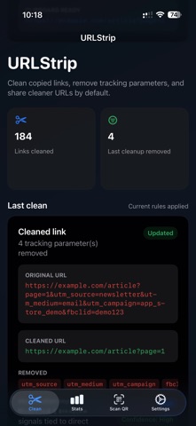 URLStrip Screenshot 1 of 4